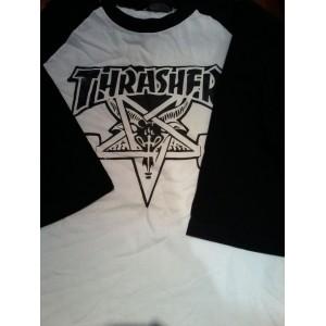 Playera Thrasher | Pentagrama Flamas
